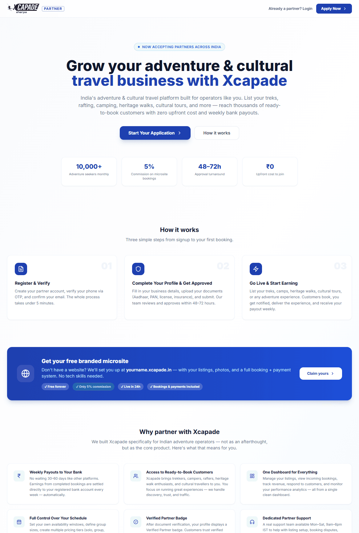 Xcapade Partner SaaS